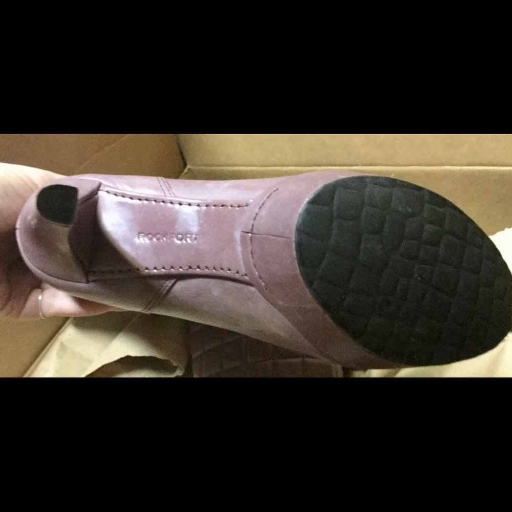 Light Purple Leather Stiletto Tall Boots, Size 5.5 - Picture 6 of 7